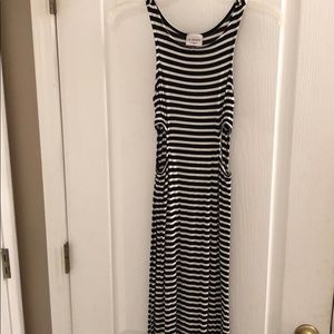 LA Hearts cutout maxi dress